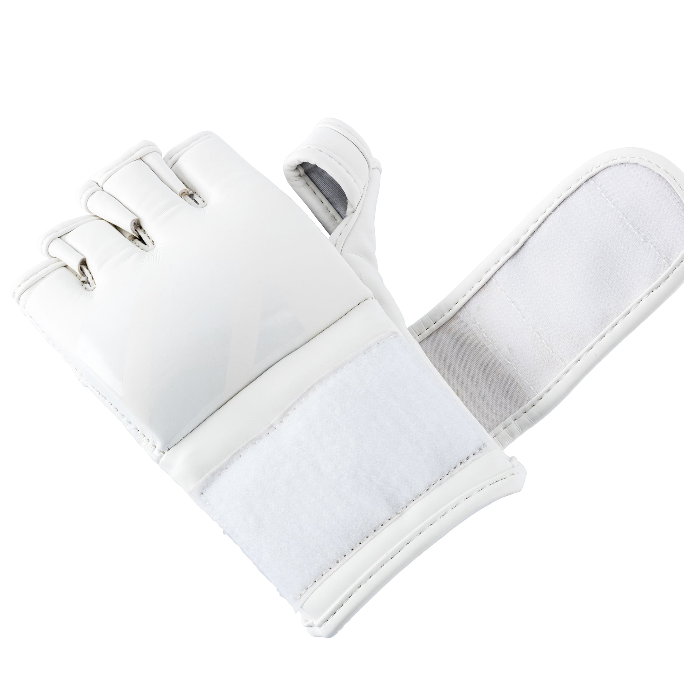 UFC Tonal MMA Training Gloves - Medium, White - Premium Performance, Pre-Curved Multi-Layered Foam Knuckle Protection, Durable Open-Palm Grappling & Striking Gear