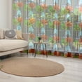 thumbnail image 1 of Mid Century Tulle Curtains with Rod Pocket, Flying Hummingbird and Colorful Trees Simple Nature Modernist Art Approach, Sheer Drape for Wedding Party 2 Panels, 7 Sizes, Multicolor, by Ambesonne, 1 of 3