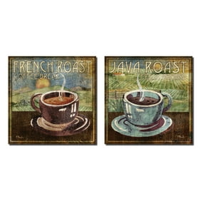 Retro Coffee Break And Java Roast Signs Kitchen Decor Two 12x12