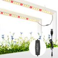 thumbnail image 1 of Daisy-Chain Designed LED Grow Light Bars For Low Light Greenhouse Plants, Full Spectrum With 5 Dimming Modes, Auto On/Off Timer, Expandable Up To 4 Connections For Balconies And, 1 of 8