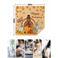 thumbnail image 4 of Thanksgiving Cloth Napkins Set of 6 Reusable Dinner Napkins, Orange Maple Leaf Pumpkin Harvest Fall Cocktail Napkin Washable Table Napkins for Wedding/Holiday Party/Baby Shower 20"x20", 4 of 7