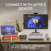 Logitech MX Anywhere 3S Compact Wireless Mouse, Fast Scrolling, 8K DPI Any-Surface Tracking, Quiet Clicks, Programmable Buttons, USB C, Bluetooth, Windows PC, Linux, Chrome, Mac, Rose