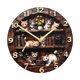 thumbnail image 2 of Reloj de pared colgante con diseño de gato, decorativo, sin tictac, creativo y estético. SX3 25 cm, 2 of 9