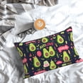thumbnail image 5 of Zufioo Avocado Love Print Double-Sided Throw Pillow Cover, Pillow Protector Home Decor - With Hidden Zipper, Suitable for Bedroom, Living Room, Car Interior-20"x30", 5 of 6