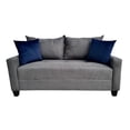 thumbnail image 1 of Love Seat Salvanto Lilo Lino Gris, Moderno, 2 Plazas, 1 of 6