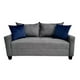 thumbnail image 1 of Love Seat Salvanto Lilo Lino Gris, Moderno, 2 Plazas, 1 of 6