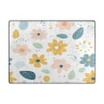 thumbnail image 5 of Yayeee Area Rugs for Living Room 6.7'x4.8' Non Slip Washable Bedroom Floor Carpet, Cute Floral, 5 of 6