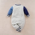 thumbnail image 4 of WIBACKER 0-18 Months Newborn Baby Boy Onesie, Infant Long Sleeve Cotton Romper, Boys Bodysuit Fall Spring Outfits - Bears, 4 of 8