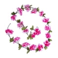 thumbnail image 3 of Guirnalda de flores artificiales de 18 cabezas Simulación de flores de ratán Banquete de boda Colgante de ratán falso, Rosa roja AweSitey HA7513-03B, 3 of 6