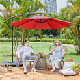 thumbnail image 4 of Renwick 10ft Offset Cantilever Patio Hanging Umbrella, Red, 4 of 12