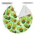 thumbnail image 2 of Sikiie Avocado color cute animals 30-48 inches {designName} Print Christmas Tree Skirt Snowman Xmas Tree Skirt with Edge Christmas Decorations for Holiday Party-30", 2 of 7