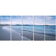 thumbnail image 2 of Waves Splashing the Calm Seashore - Modern Seascape Canvas Artwork, 2 of 3