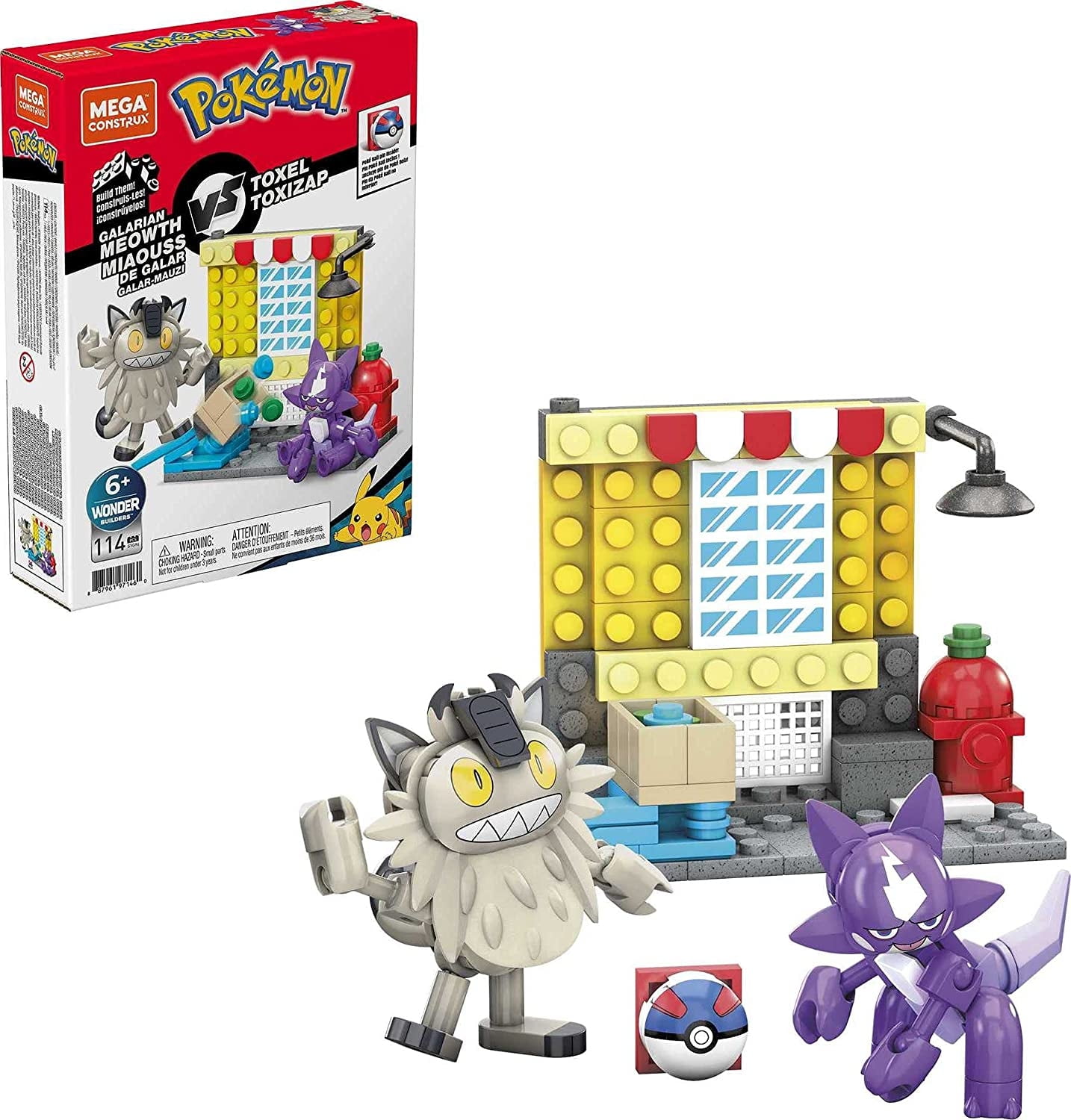 Mega Construx Pokemon Togedemaru Building Set - Buildable Figure With Poké Ball Display