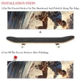 thumbnail image 2 of Surfing Skateboard Stickers Pack of Two | Emery Surface with PVC Back | Size 8.8x32.6in/22.4x83 cm, 2 of 5