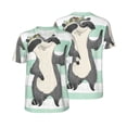 thumbnail image 6 of Rocae Cute Raccoon for Breathable Men's Baseball T-Shirt Fashionable Casual Baseball Jersey, Moisture-wicking Sportswear X-Large, 6 of 9