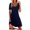 Dark Blue, variant on Summer Tshirt Dresses for Women, Womens O-Neck Short Sleeve Sundress Swing Flowy Mini Dress Loose Casual Trendy Dress