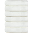 thumbnail image 1 of Set Toallas Light Cotton para Manos 3 Piezas, Ultra Absorbente, Ligera, Ultra Suave, Toallas para Manos 100% algodón, 40 x 70 cm, suavidad y Confort (Blanco), 1 of 7