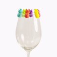 thumbnail image 1 of Juego de 6 marcadores de silicona para vasos de vino y cerveza con forma de piña, 1 of 4
