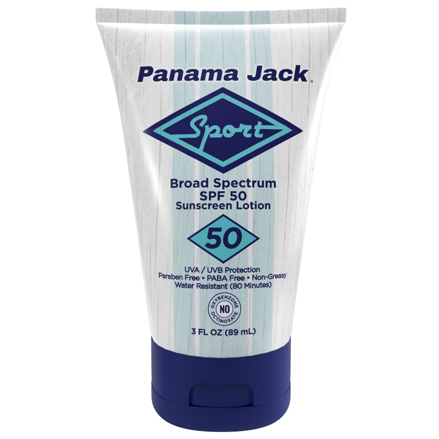 Panama Jack Sport Sunscreen Lotion - SPF 50, Broad Spectrum UVA/UVB Protection, Non-Greasy, PABA, Paraben, Gluten & Cruelty Free, 3 FL OZ (Pack of 2)