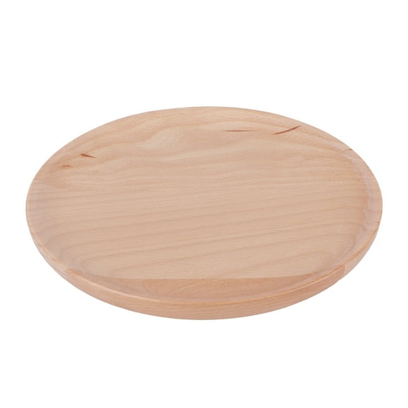 Food Serving Tray Wooden Dinner Plate, Kitchen Tableware Breakfast Plate, For Burgers Snack Sandwiches Dessert