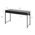 thumbnail image 3 of Pemberly Row 2-drawer Contemporary Engineered Wood Computer Desk in Black, 3 of 11