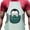 B, variant on EGNMCR Apron for Women Server Apron Household Lovely Printing Apron With Oil Proof Pocket Adult Apron