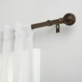 thumbnail image 2 of Exclusive Home Acanthus 1" Window Curtain Rod and Finial Set, Adjustable 66"-120", Oil Rubbed Bronze, 2 of 8