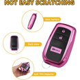 thumbnail image 2 of Key Fob Cover Compatible with Toyota Camry 4Runner RAV4 Tundra Tacoma Corolla Grand Highlander 2025-2026 3/4 Button TPU Keychain Case Holder Protector,pink, 2 of 4