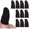 thumbnail image 1 of PUBG Mobile Finger Sleeve Thumb Gaming Gloves [10 Pack], Silver Fiber Anti-Sweat Cell Phone Finger Sleeve para Call of Duty Mobile/Reglas de supervivencia para iPhone, Android, iPad brillar Juguete, 1 of 4