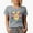 Heather Grey, variant on Distressed Bunny Babe - Retro Easter Sunday Rabbit Art Favor, Souvenir or Merch Gift, White T-Shirt, 3XL