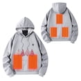 thumbnail image 5 of Heated Hoodies for Men Women Plus Size Jackets Sweatshirt Winter Warm Electric Heaters Heating Hoodies Outdoor Coat,Gray 7,S, 5 of 5