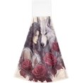 thumbnail image 2 of Coolnut Wolf and Flowers Hand Towels Set of 2 Soft Absorbent Kitchen Hanging Towels Dish Cloths Bathroom Hand Towels with Loop & Hook for Kitchen Bathroom Wash cloth, 2 of 7