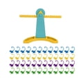 thumbnail image 2 of Juegos de matemáticas de equilibrio de monos, juguetes de conteo de equilibrio de mono, vástago de aprendizaje de matemáticas Montessori, herramienta, 2 of 10