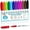 12 Colors, variant on Shuttle Art Wet Erase Markers, 15 Pack Black 1mm Fine Tip Smudge-Free Markers, Use on Laminated Calendars,Overhead Projectors,Schedules,Whiteboards,Transparencies,Glass,Wipe with Water