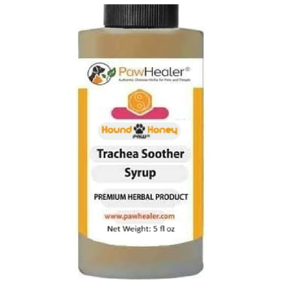 Trachea Soother: Hound Honey Syrup for Cough - Natural Herbal Remedy for Symptoms of Collapsed Trachea