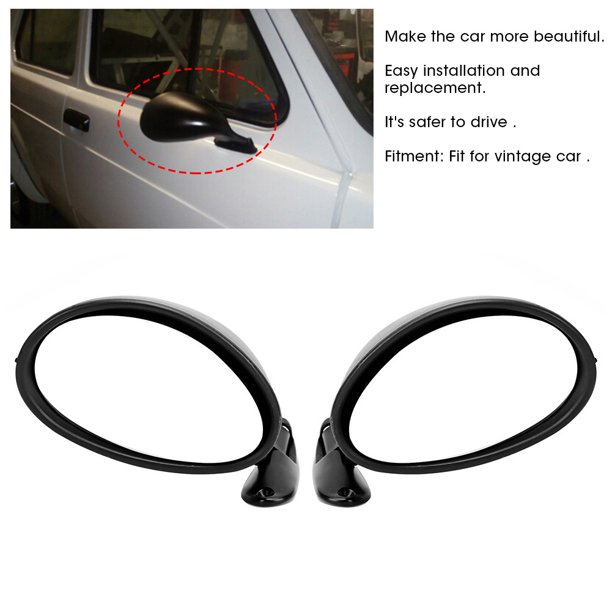 Lyumo Car Accessory 1 Pair Black Universal Side Door Rearview Mirror Vintage Modification Com Lyumo Car Accessory 1 Pair Black, How To Make Car Mirror Black