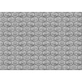 thumbnail image 1 of Ahgly Company Indoor Rectangle Patterned Platinum Silver Gray Area Rugs, 6' x 9', 1 of 6