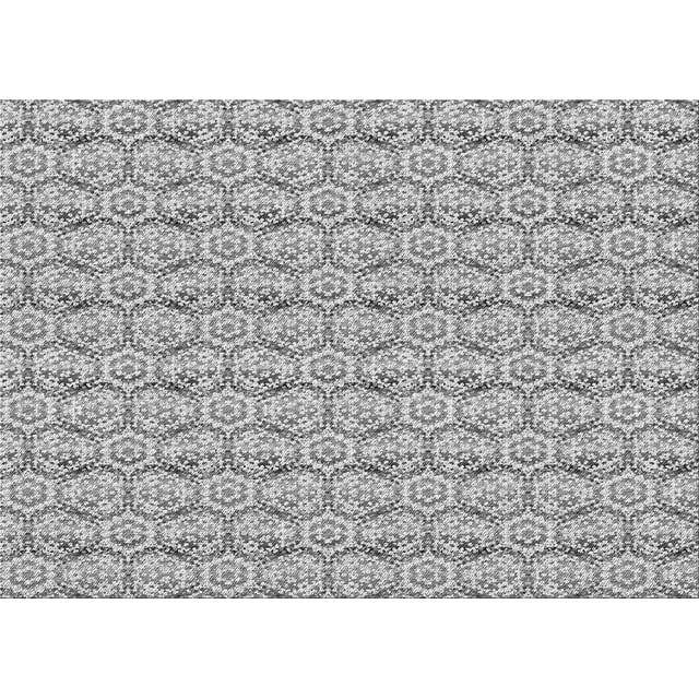 Ahgly Company Machine Washable Indoor Rectangle Transitional Platinum Silver Gray Area Rugs, 8' x 12'