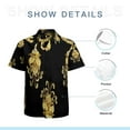 thumbnail image 7 of High Quality Hawaiian Shirts for Men Short Sleeve Aloha Beach Shirt Floral Summer Casual Button Down Shirts Blouses 6S5AMM, 7 of 7