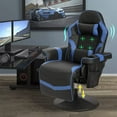 thumbnail image 6 of LVUYOYO Ergonomic Video Game Chair with Massage and Footrest, Black & Red, 6 of 7