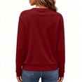 thumbnail image 6 of Cmfcve Knitted Fleece Cardigan for Women Button Up Sweaters Long Sleeve Fall Casual Cropped Cardigan Jackets Warm Outerwear Tops, 6 of 7