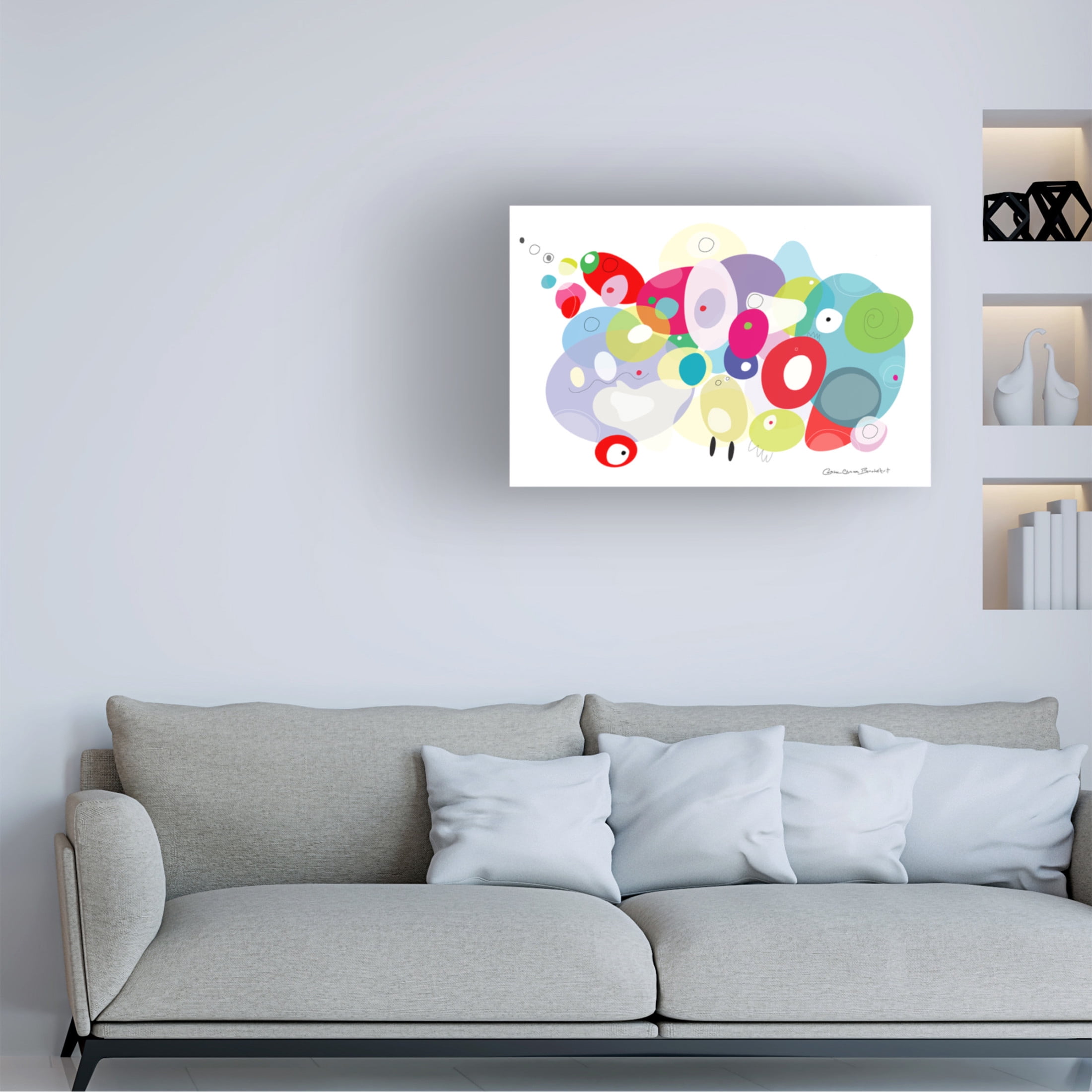 Canvas Wall Art - Caroline Benchétrit 'Family' Wall Art for Living Room, Bedroom, or Office Décor by Trademark Fine Art - 24 x 16 Inches