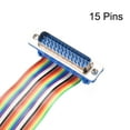 thumbnail image 2 of Uxcell DB25 Male to DB25 Female IDC Rainbow Wire Flat Ribbon Cable Connector Ribbon Multicolor 1pcs, 2 of 5