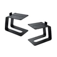 thumbnail image 1 of Desktop Speaker Stands, Studio Monitor Speaker Stand for Small & Medium Bookshelf Computer Speakers, Vibration Damping Tilted Tabletop Speaker Stands, Black - Pair, 1 of 7