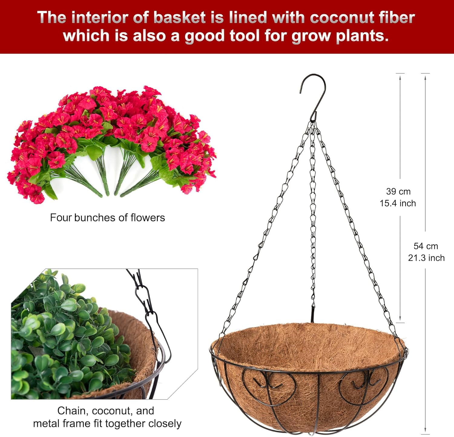 Nice Fake Plant Hanging Basket Artificial Plant Hanging Basket Outdoor