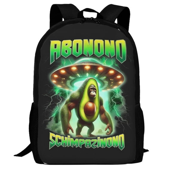 Italian Brainrot Backpack,3d Print Laptop Backpack Lightweight Casual Daypack Bookbag Multi-Function Travel Backpack 16.5 In