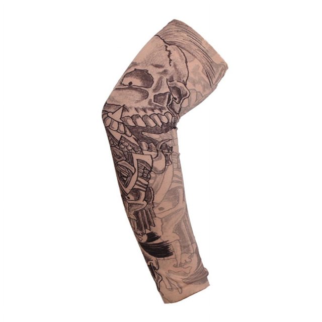 Manga de tatuaje para brazo con flores para montar a caballo al aire libre en verano, para deportes, viajes, pesca, protector solar, manga de tatuaje para brazo