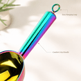 thumbnail image 6 of ABCISI Stainless Steel Ice Scoop, 9.8 Inch Rainbow Food Scoop with Thickened Mirror Finish, Multipurpose Metal Shovel for Candy, Flour, Nuts, Popcorn, Coffee Beans, Kitchen Bar Party Wedding, 6 of 7
