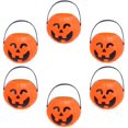 thumbnail image 4 of Mini cubos de calabaza, adornos de barril de plástico, cubo de caramelo, accesorios de decoración para fiestas, decoración de Halloween, paquete de 6 BANYUO  Electrónica, 4 of 6