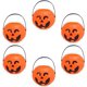 thumbnail image 4 of Mini cubos de calabaza, adornos de barril de plástico, cubo de caramelo, accesorios de decoración para fiestas, decoración de Halloween, paquete de 6 oso de fresa  Juguete, 4 of 6